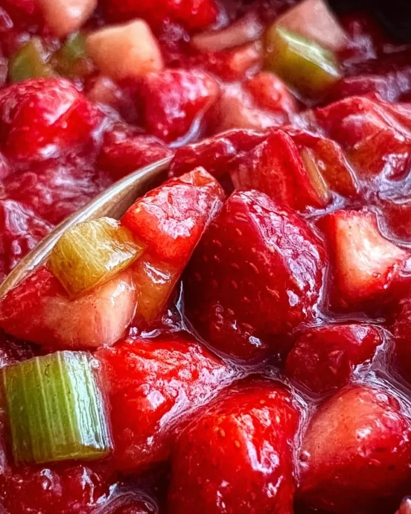 Strawberry Rhubarb Pie Filling