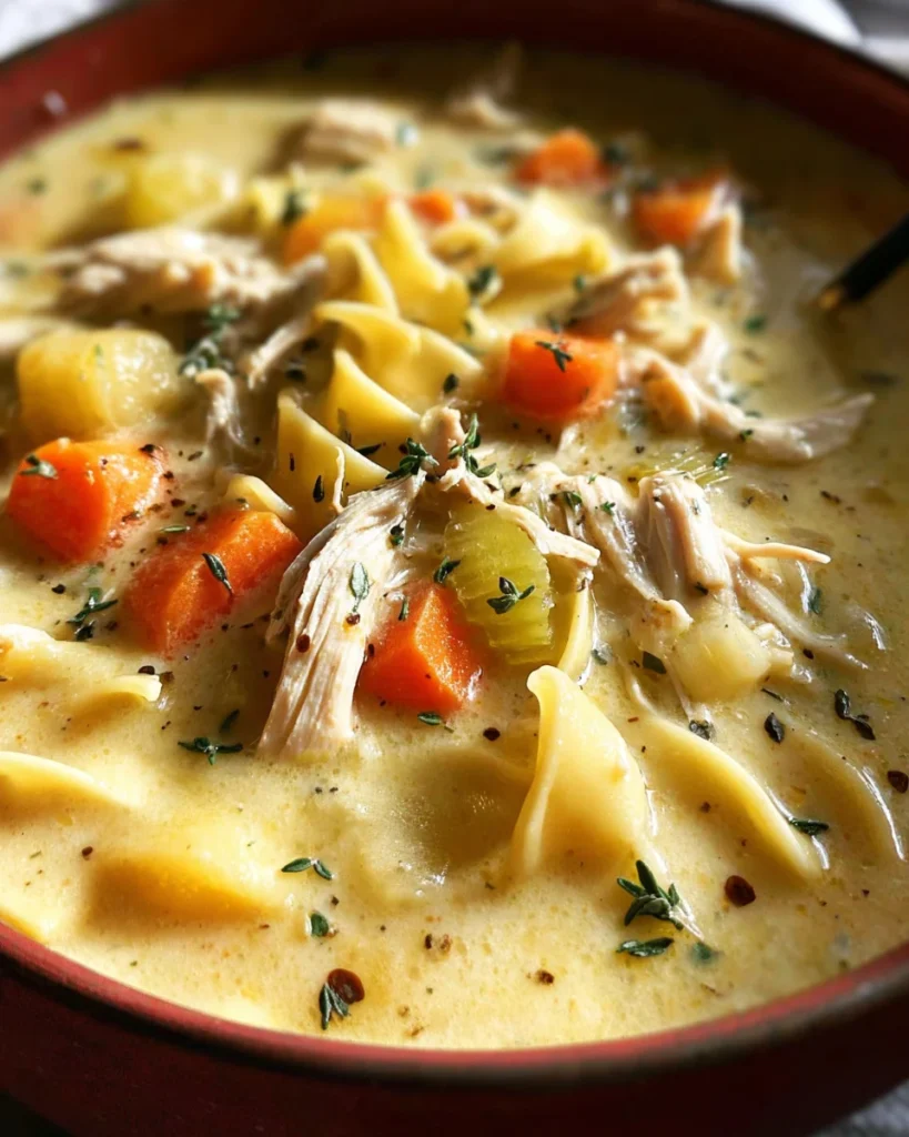 The Ultimate Easy Creamy Chicken Noodle Soup Recipe that Everyone Will Love