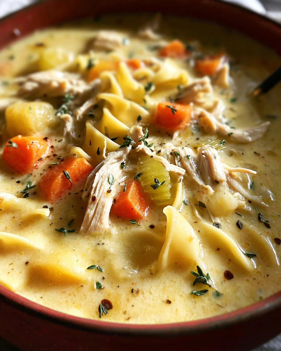 The Ultimate Easy Creamy Chicken Noodle Soup Recipe that Everyone Will Love