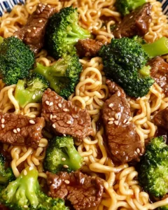 Beef and Broccoli Ramen Stir Fry