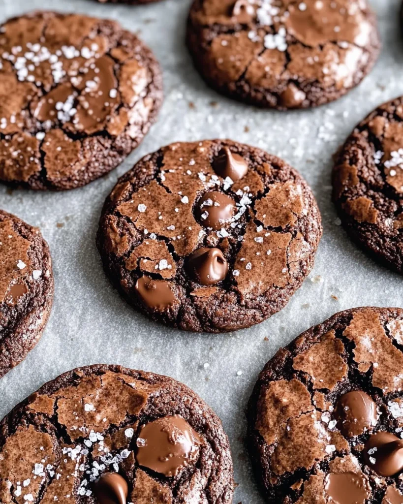 Best Ever Fudgy Salted Brownie Cookies