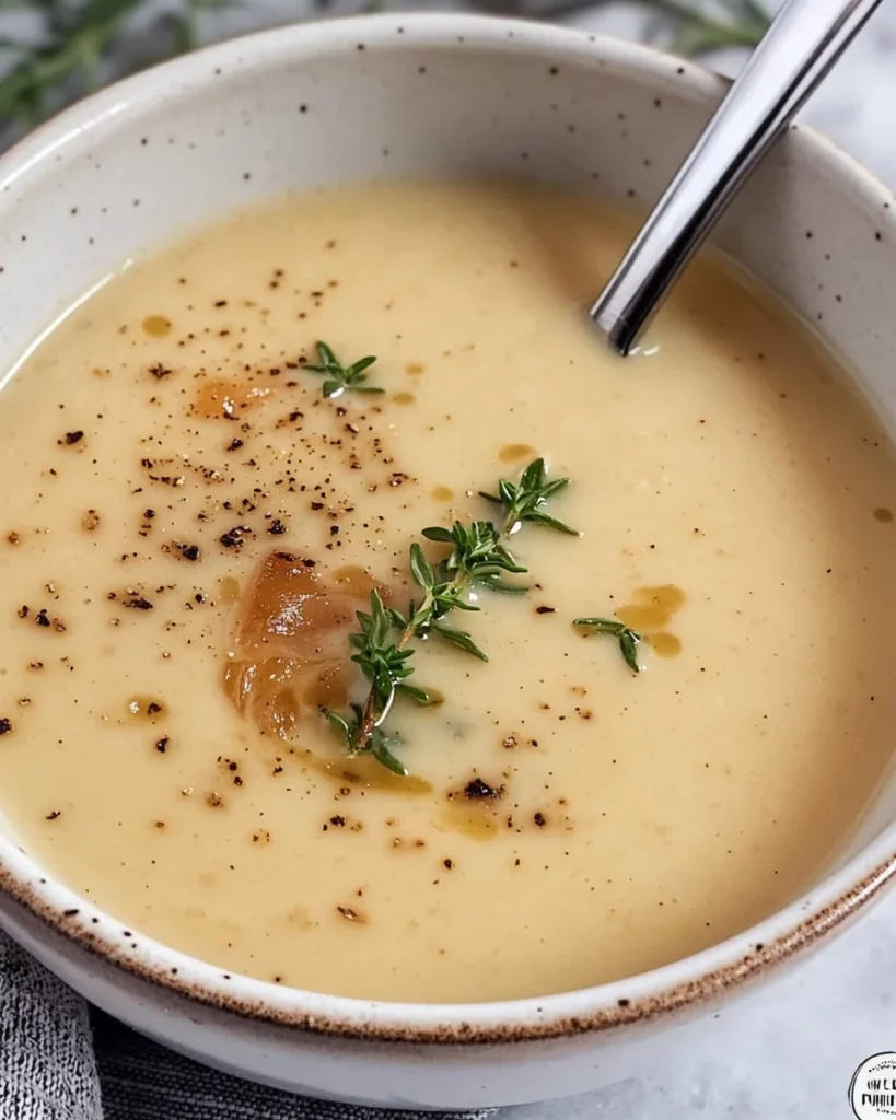 Caramelized Onion Roasted Garlic Bisque