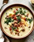 Cauliflower Sausage Kale Soup
