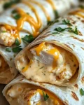 Cheesy Chicken Garlic Wraps