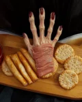 Creepy Halloween Hand Appetizer
