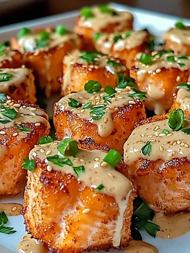 Crispy Bang Bang Salmon Bites