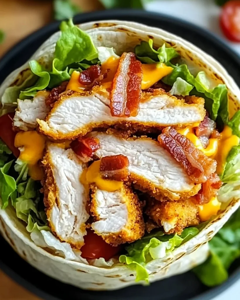 Crispy Chicken Bacon Ranch Wrap