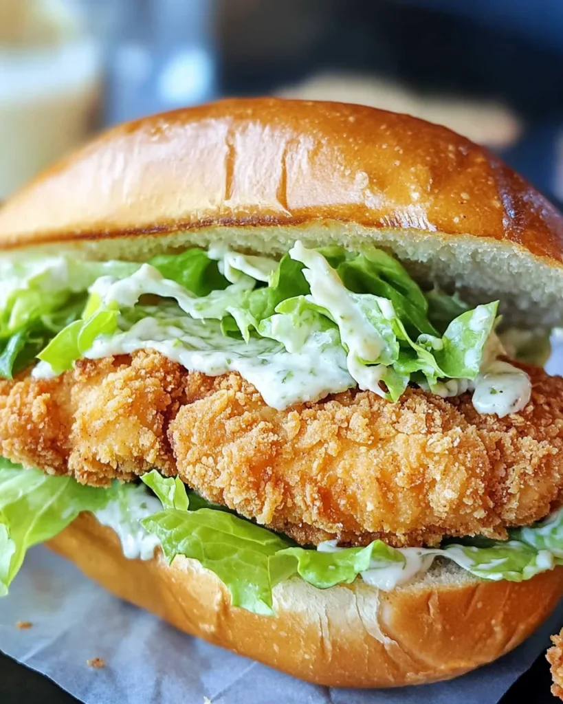 Crispy Chicken Caesar Sandwich