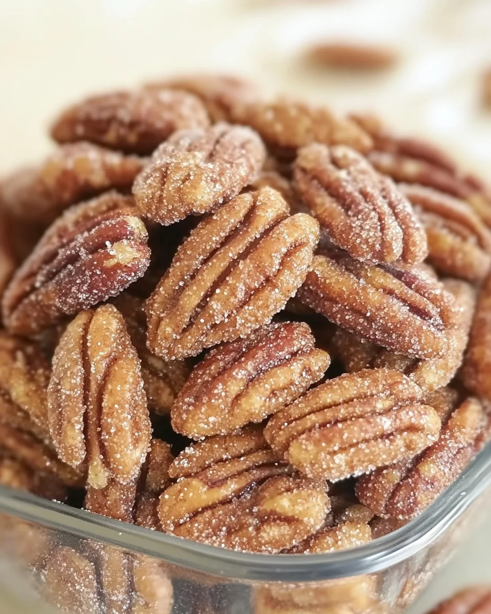Easy Cinnamon Sugar Pecans