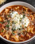 Easy Crock pot Lasagna Soup Recipe