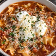 Easy Crock pot Lasagna Soup