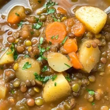 Easy Lentil Potato Soup Recipe