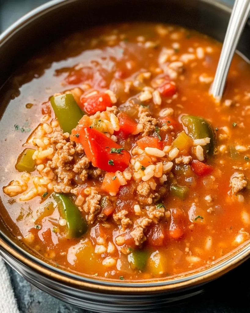 Easy Stuffed Pepper Soup