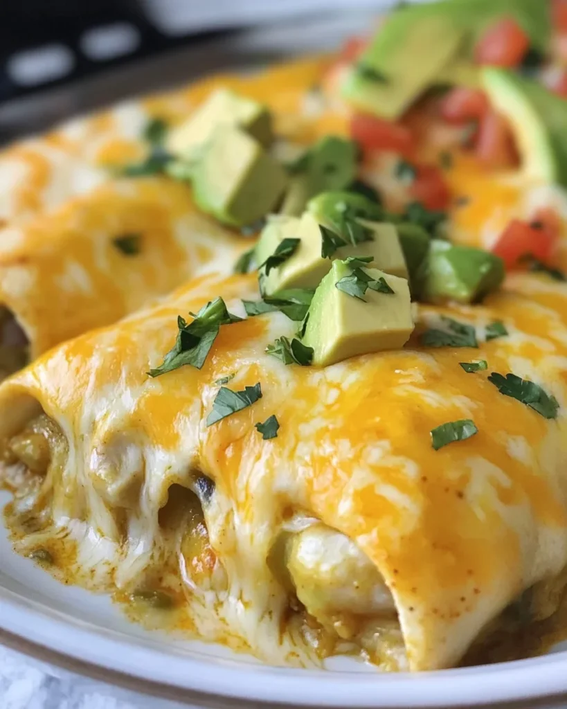 Green Chili Chicken Enchiladas Recipe