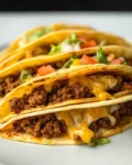 Ground Beef Baked Tacos