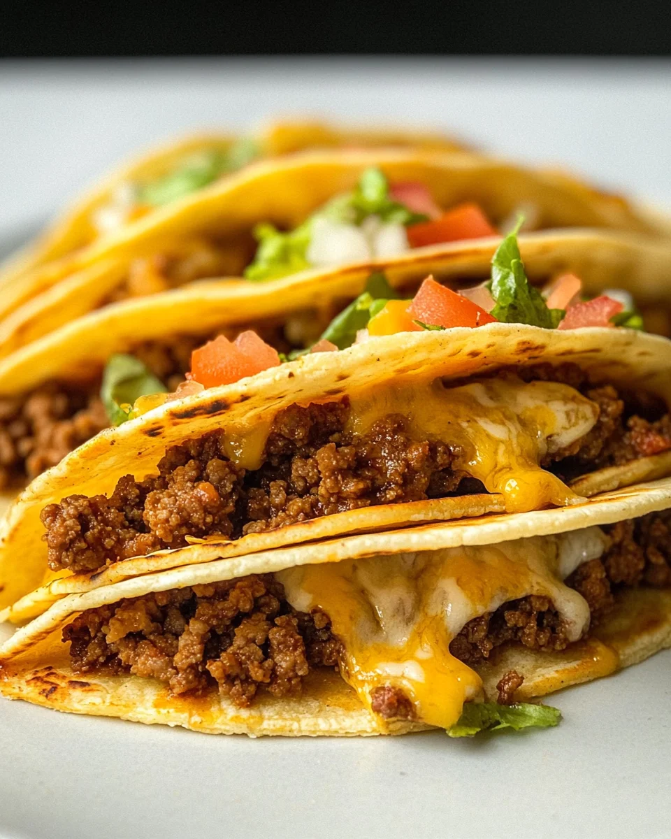 Ground Beef Baked Tacos