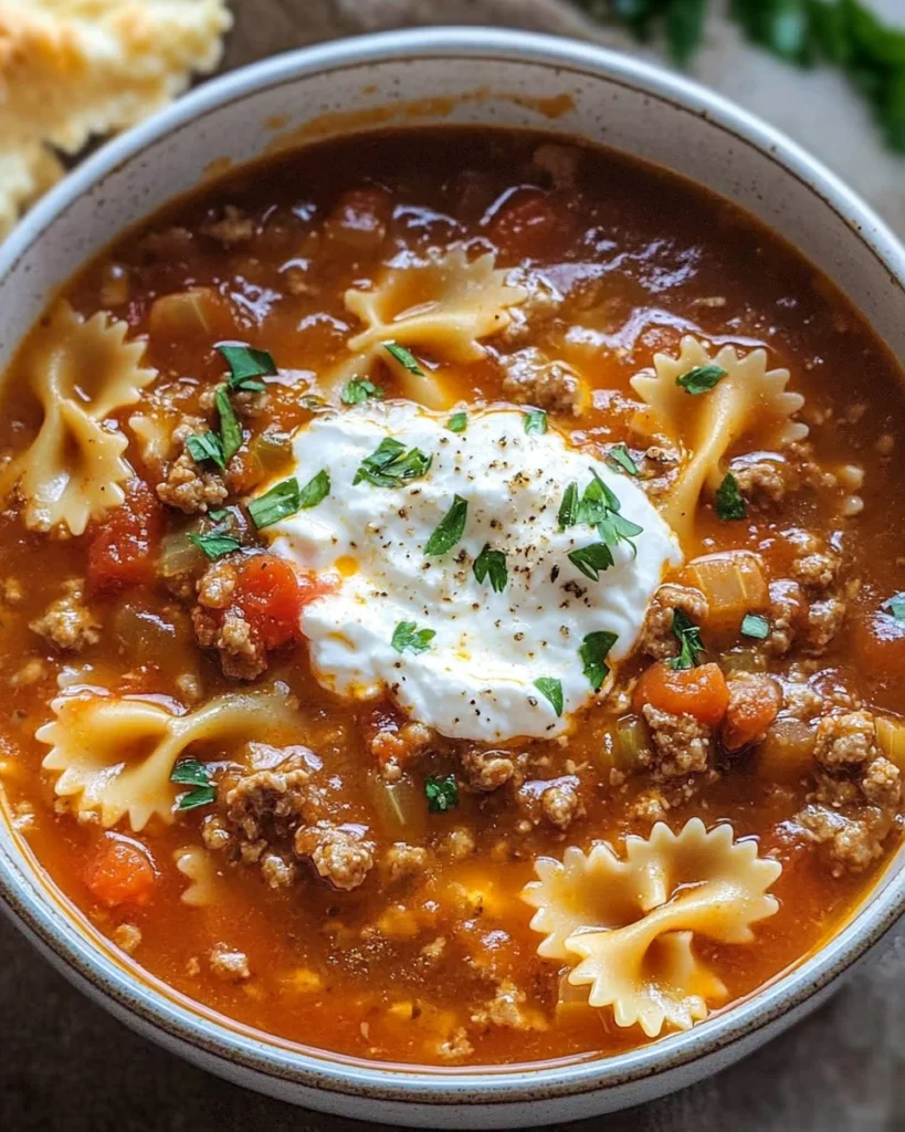 Lasagna Soup