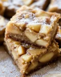 Maple Glazed Apple Blondies