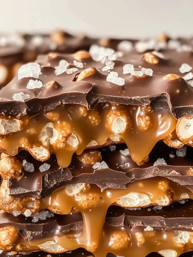 Salted caramel pretzel bark