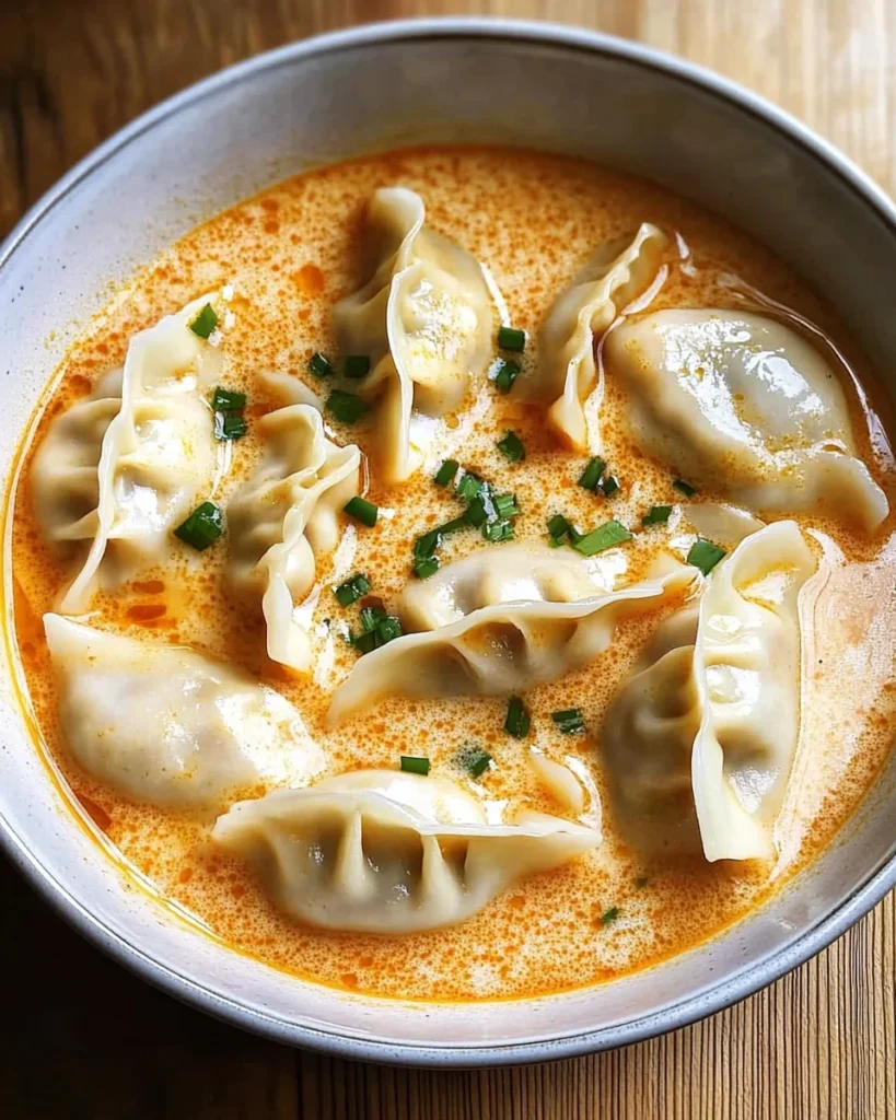 Thai Coconut Curry Dumpling Soup