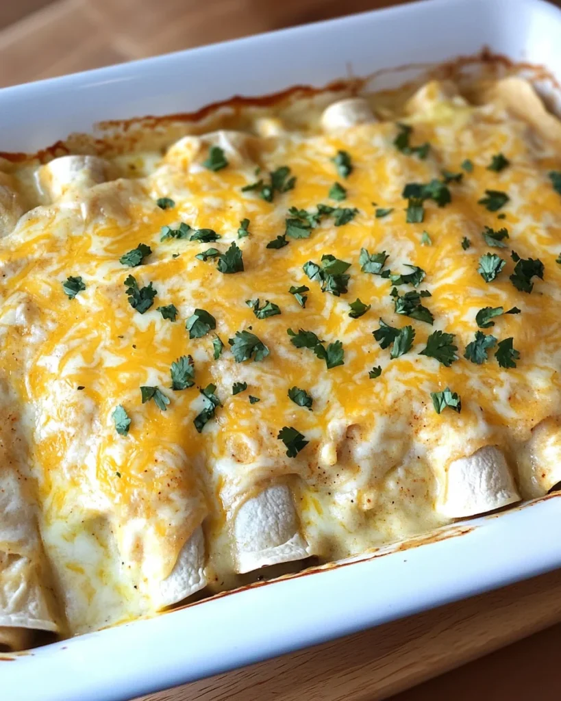 White Chicken Enchiladas