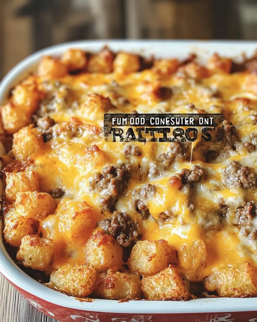 Bacon Cheeseburger Tater Tot Casserole