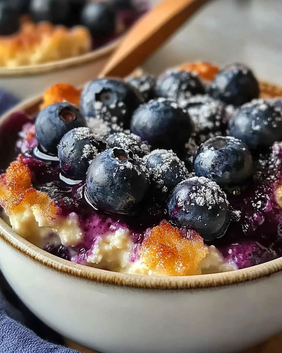Baked Blueberry Cottage Cheese Breakfast Bowls
