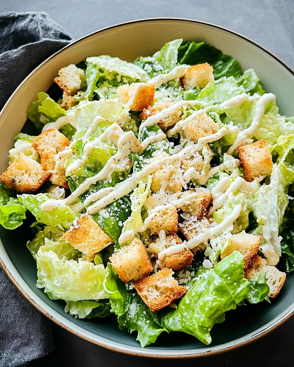 Best Caesar Salad Recipe with Salad Dressing from Scratch