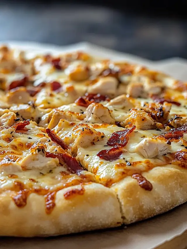 Chicken Bacon Ranch Pizza