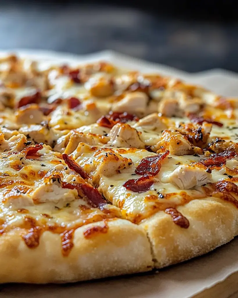 Chicken Bacon Ranch Pizza