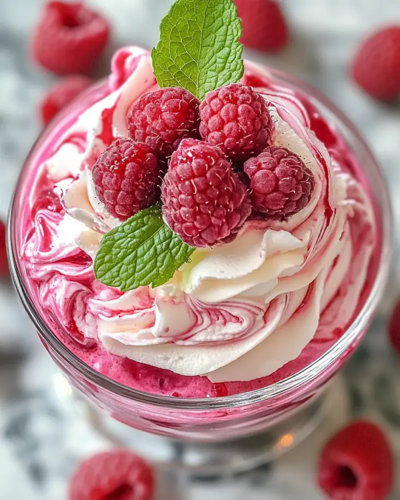 Cottage Cheese Raspberry Mousse