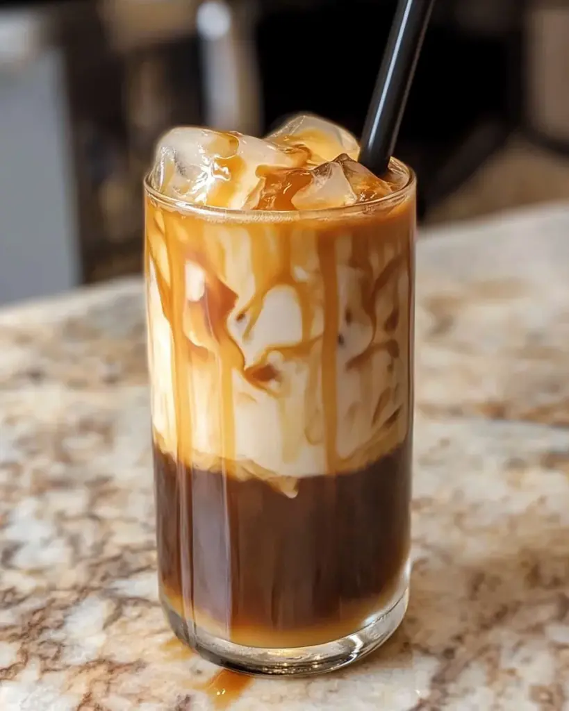 How to make easy homemade iced caramel coffee recipe