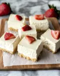 No-Bake Greek Yogurt Cheesecake Squares