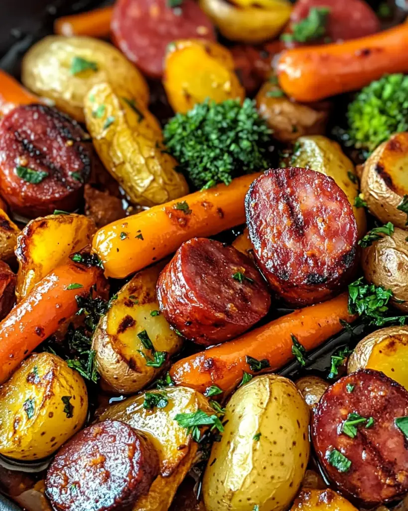 One-Pan Honey Garlic Kielbasa & Veggies: Easy Family Delight