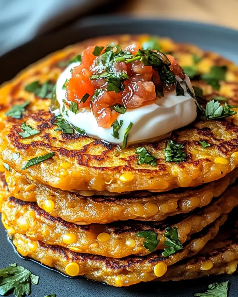 Savory Red Lentil Pancakes