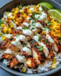 Street Corn Chicken Rice Bowl