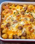 Tater Tot Sausage Breakfast Casserole