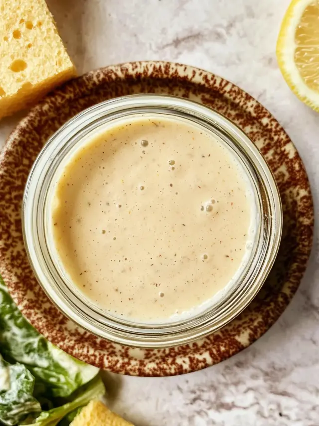 The Best High Protein Caesar Dressing